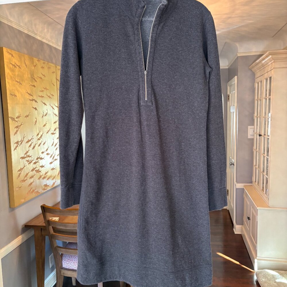 Like New, Women's Tommy Bahama Dark Grey Sweater/Sweatshirt Dress. Size XXS